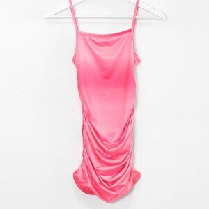 NEW - Girls Pink ombre ruched dress